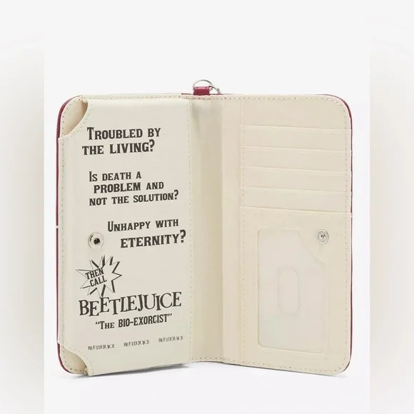 Beetlejuice Bioworld recently deceased book wallet - Picture 4 of 4